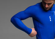 HOUSE LS JERSEY + SKYBLUE LONG BIBS + MARINO NECK WARMER