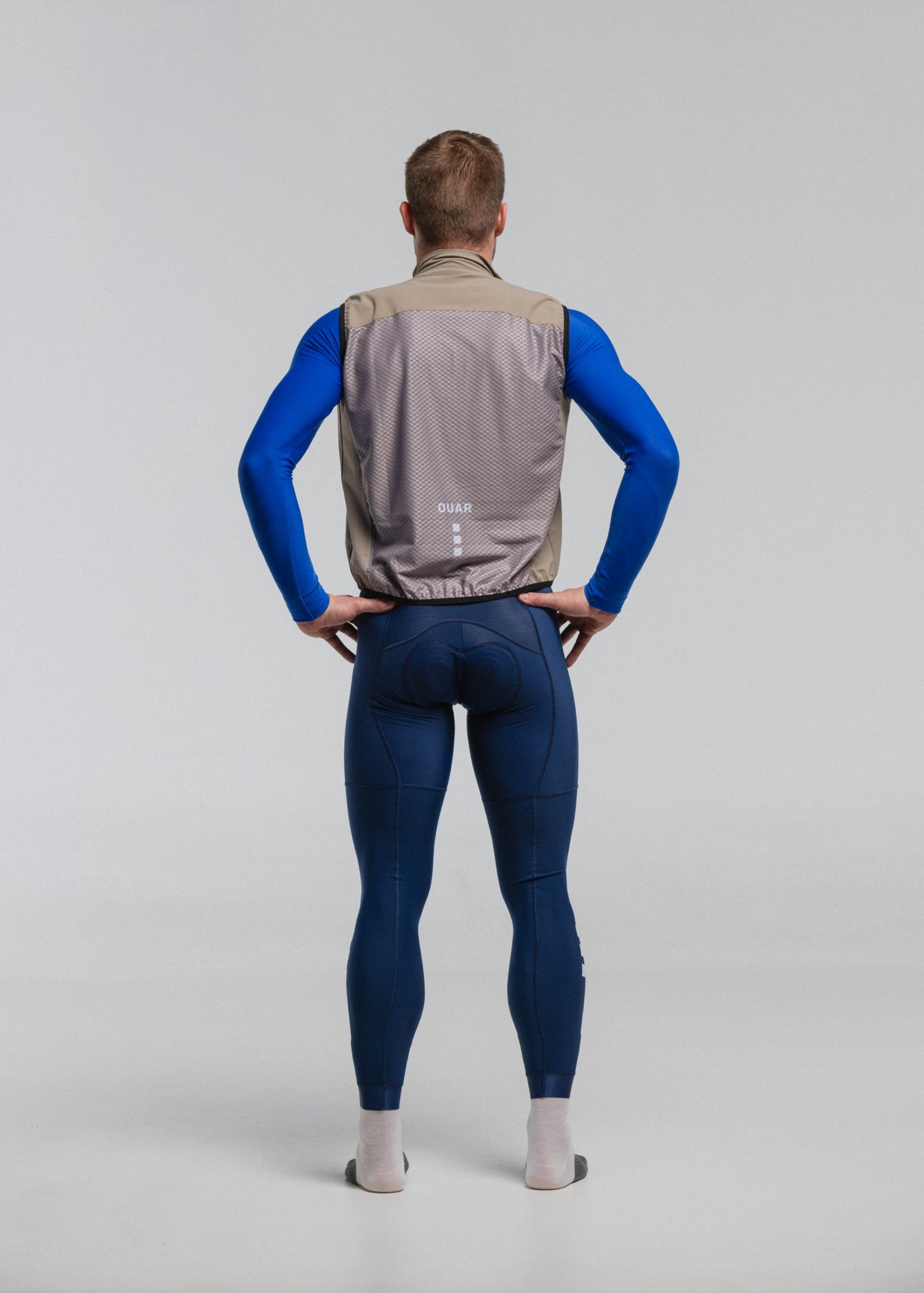 SAND GILET + HOUSE LS JERSEY + MARINO & RUBY NECK WARMERS
