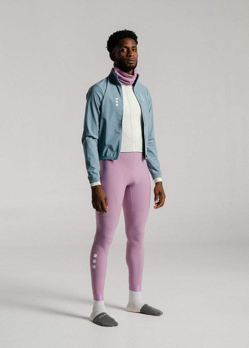 LOUNGE LS JERSEY + DUSTY ORCHID + MINERAL JACKET + NECK WARMER