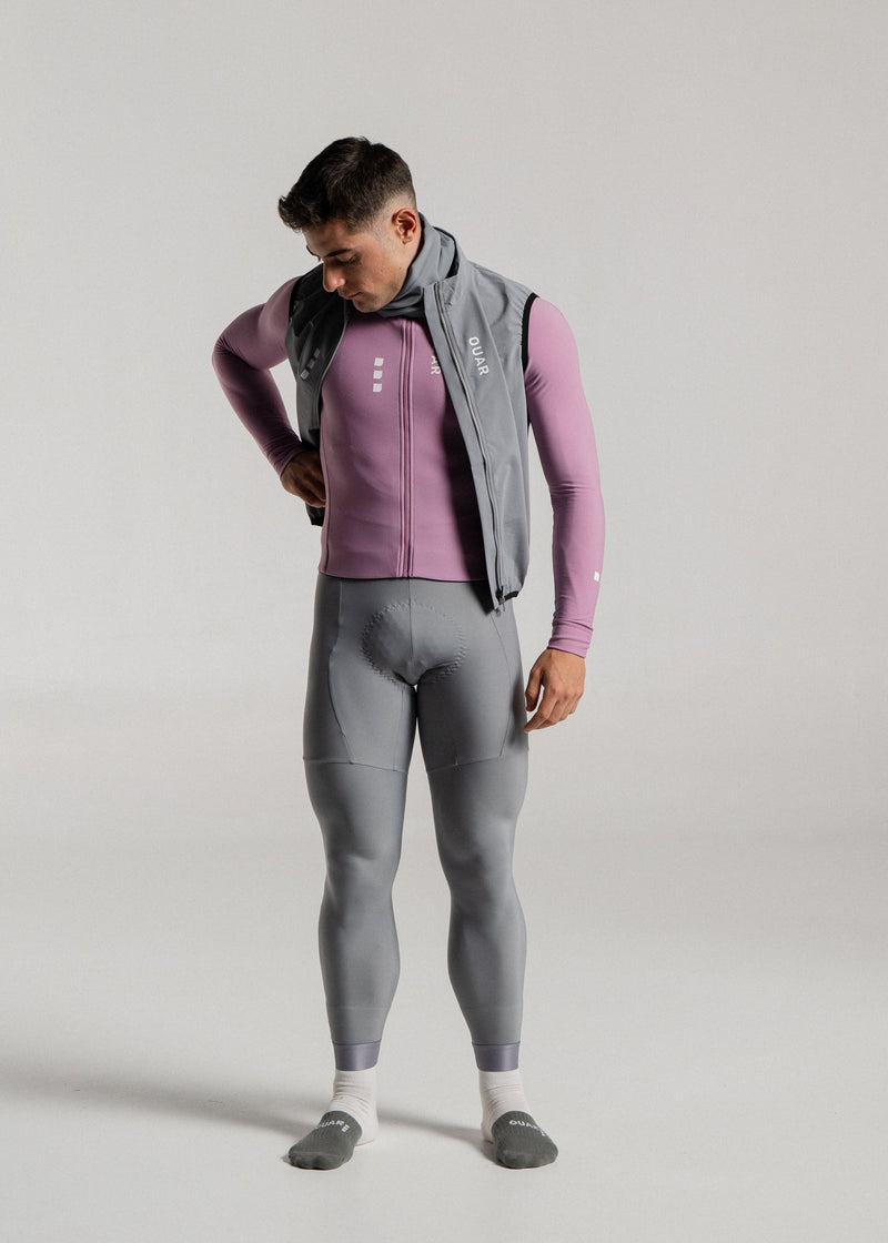 NEW WAVE LS JERSEY + ARTIC GREY LONG BIBS + MIST GILET + NECK WARMER
