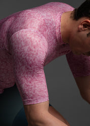 PINK PIXEL JERSEY + EUCALYPTO BIBS + WHITE/GREY SOCKS