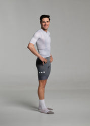 GREY PIXEL JERSEY + TITANIUM BIBS + WHITE/GREY SOCKS