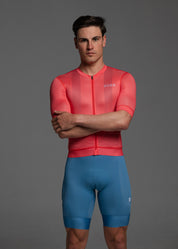GRAPEFRUIT JERSEY + SKYBLUE BIBS + WHITE/GREY SOCKS