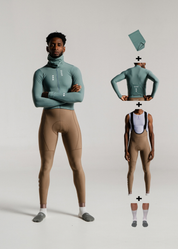 JUNGLE LS JERSEY + HAZEL LONG BIBS + NECK WARMER + MERINO SOCKS