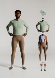 CHILL LS JERSEY + HAZEL LONG BIBS + NECK WARMER + MERINO SOCKS