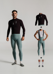 TECHNO LS JERSEY + EUCALYPTO LONG BIBS + MERINO SOCKS