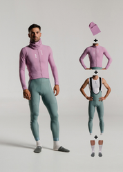 NEW WAVE LS JERSEY + EUCALYPTO LONG BIBS + NECK WARMER + MERINO SOCKS
