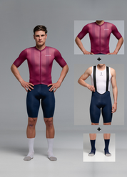 BURDEOS JERSEY + MARINO AERYS BIBS + MARINO/GREY SOCKS
