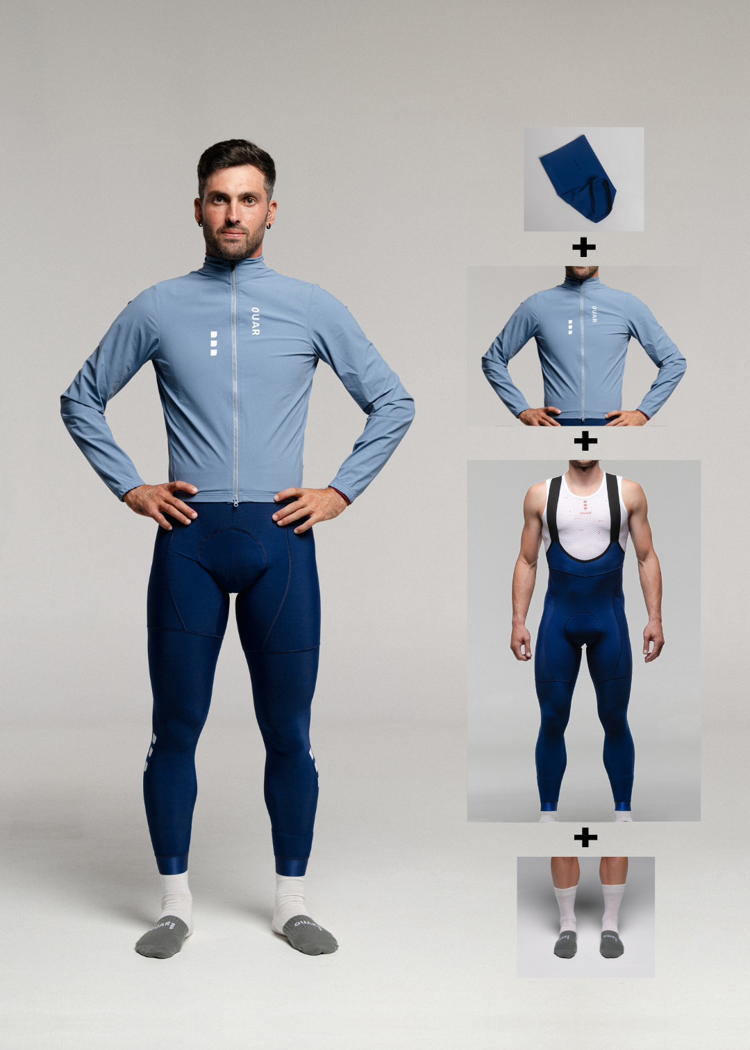 GLACIER JACKET + MARINO LONG BIBS + NECK WARMER + MERINO SOCKS