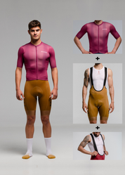 BURDEOS JERSEY + TERROIR BIBS + WHITE/AQUA BASE LAYER