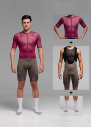 BURDEOS JERSEY + STONE BIBS + WHITE/GREY SOCKS