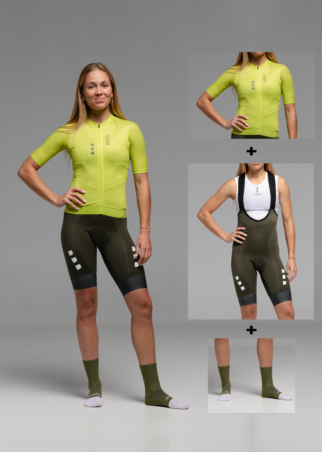 PISTACHIO JERSEY + WILD GREEN BIBS + WILD GREEN SOCKS