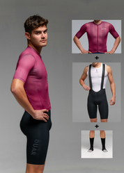 BURDEOS JERSEY + PURE BLACK BIBS + BLACK/GREY SOCKS