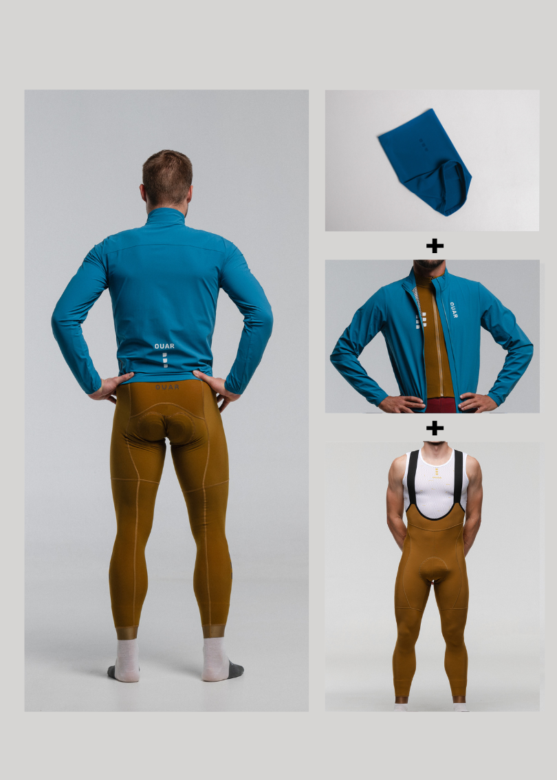 TROPICAL SEA JACKET + TIERRA LONG BIBS + AQUA NECK WARMER