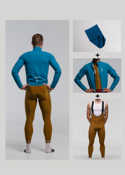 TROPICAL SEA JACKET + TIERRA LONG BIBS + AQUA NECK WARMER