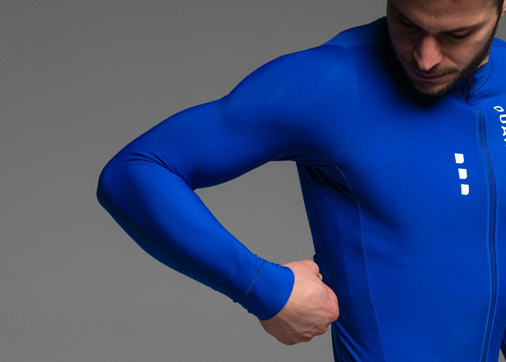HOUSE LS JERSEY + SKYBLUE LONG BIBS + MARINO NECK WARMER
