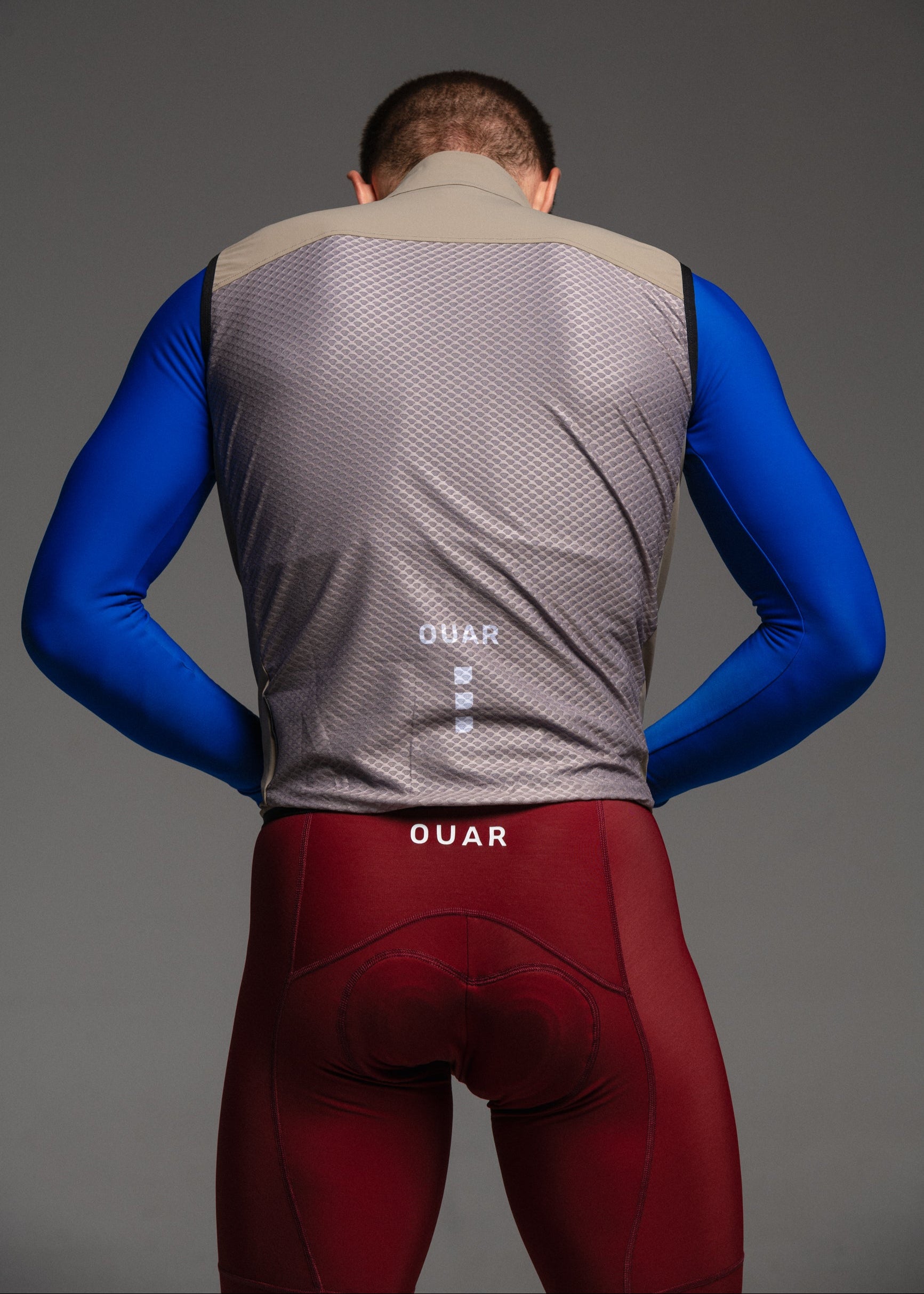SAND GILET + HOUSE LS JERSEY + MARINO & RUBY NECK WARMERS
