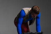 SAND GILET + DARK NIGHT JACKET + MARINO & RUBY NECK WARMERS