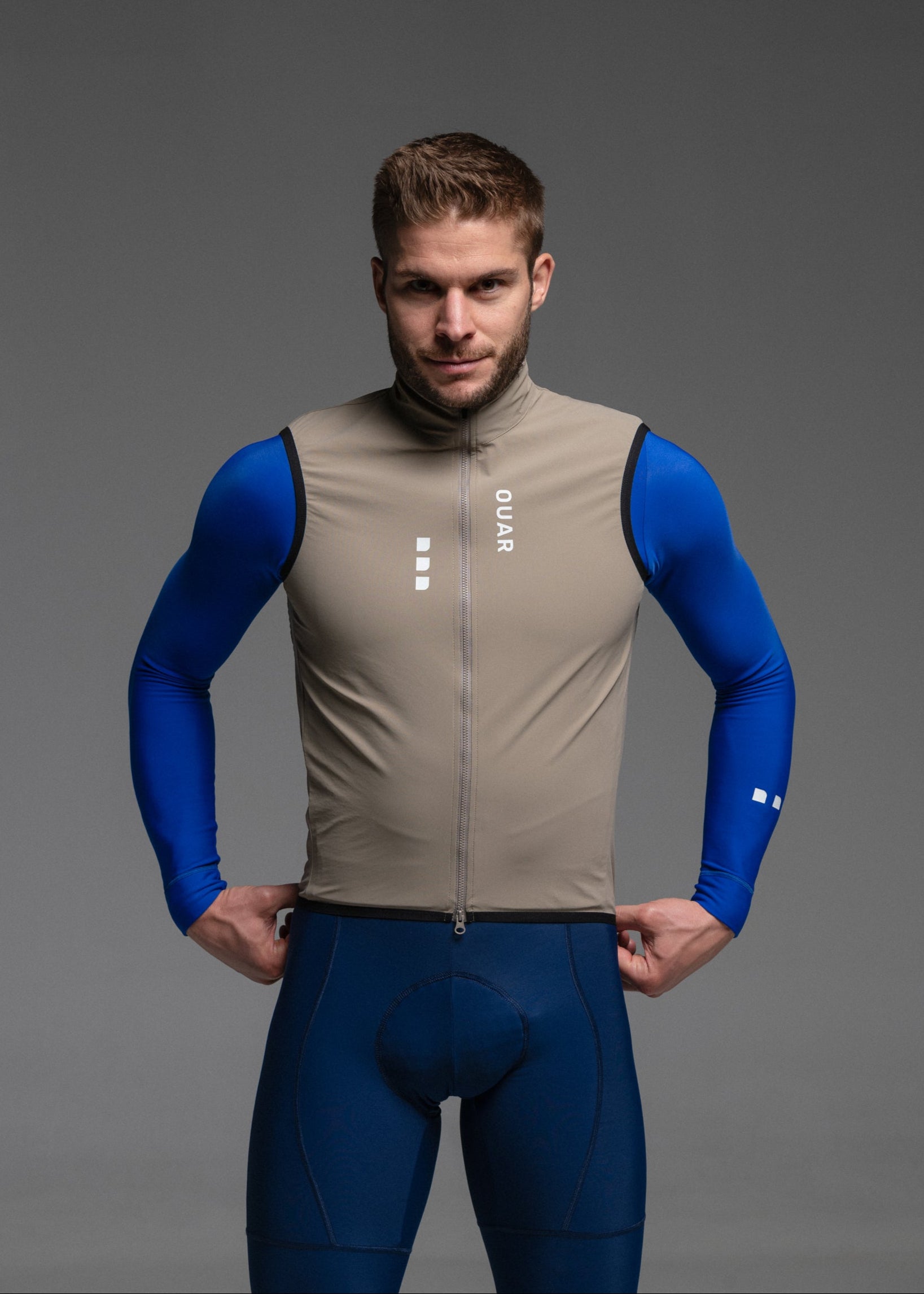 SAND GILET + HOUSE LS JERSEY + MARINO & RUBY NECK WARMERS