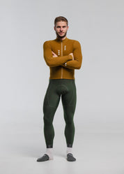 COUNTRY LS JERSEY + FOREST GREEN LONG BIBS + PURE BLACK NECK WARMER