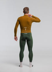 COUNTRY LS JERSEY + FOREST GREEN LONG BIBS + PURE BLACK NECK WARMER