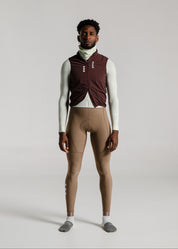 LOUNGE JERSEY + HAZEL LONG BIBS + DARK OAK GILET + NECK WARMER