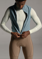 LOUNGE JERSEY + HAZEL LONG BIBS + MINERAL GILET + NECK WARMER