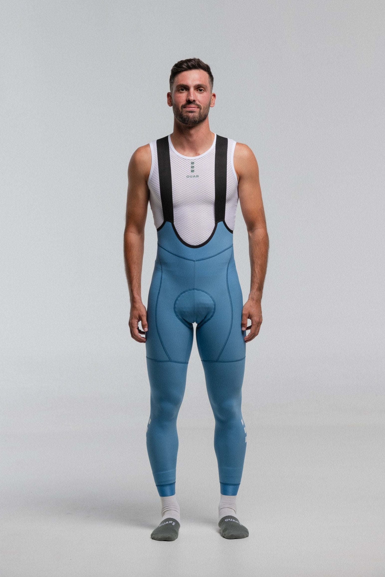 COUNTRY LS JERSEY + SKYBLUE LONG BIBS + MARINO NECK WARMER