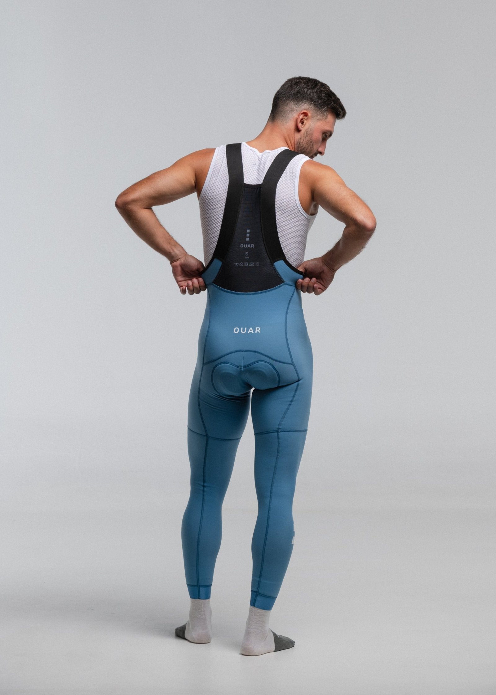 HOUSE LS JERSEY + SKYBLUE LONG BIBS + MARINO NECK WARMER