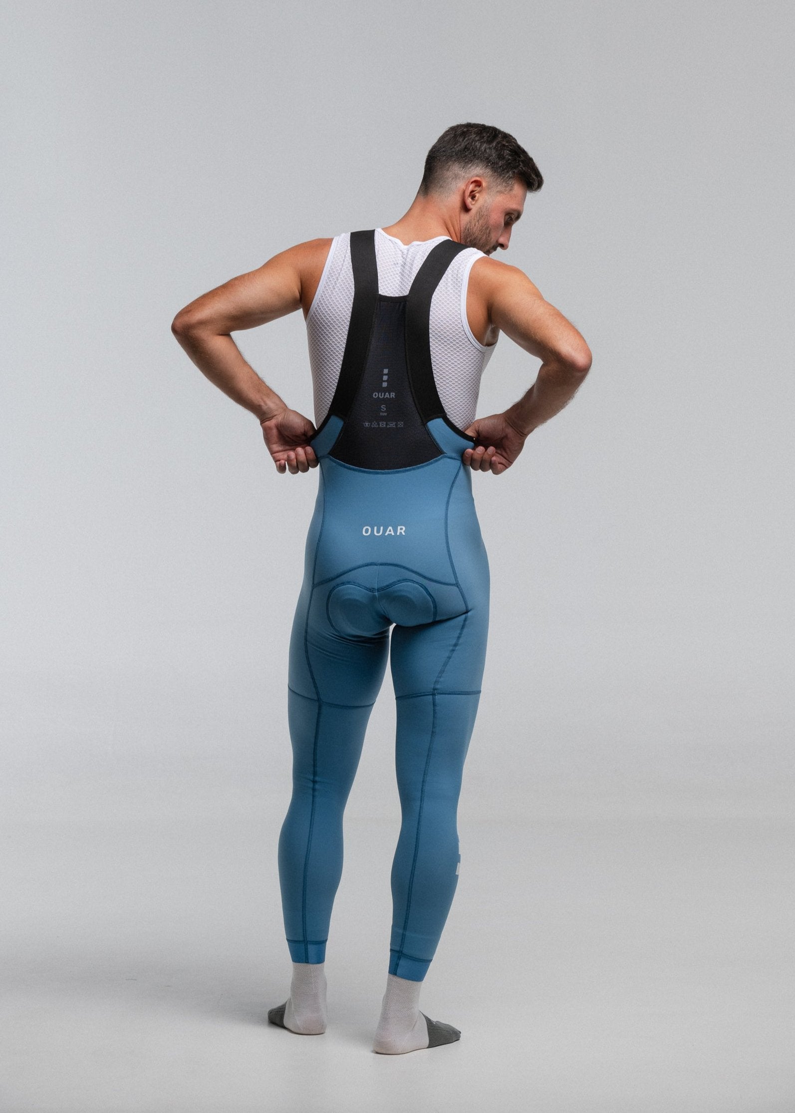 COUNTRY LS JERSEY + SKYBLUE LONG BIBS + MARINO NECK WARMER