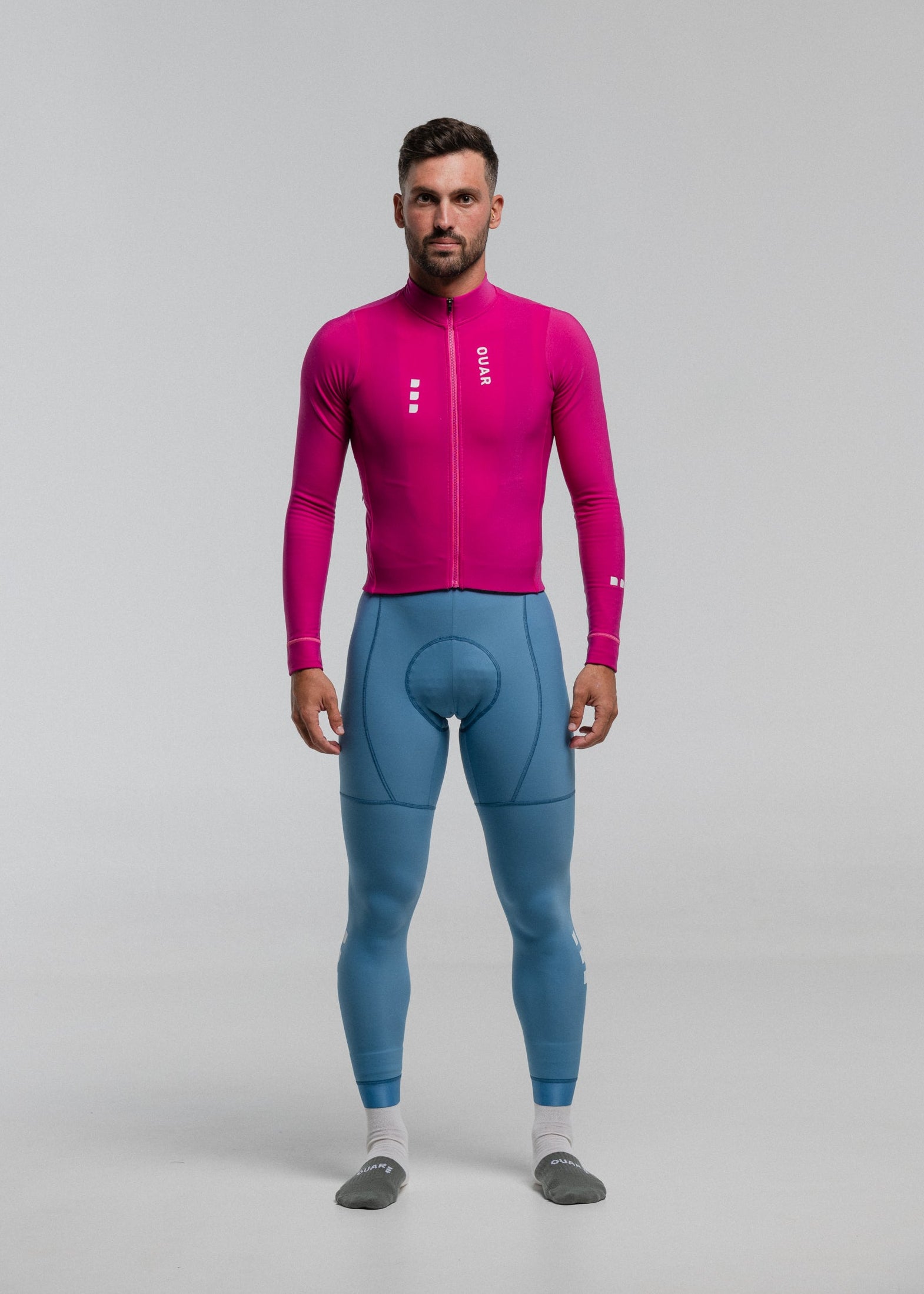 FUNK LS JERSEY + SKYBLUE LONG BIBS + NECK WARMER + MERINO SOCKS