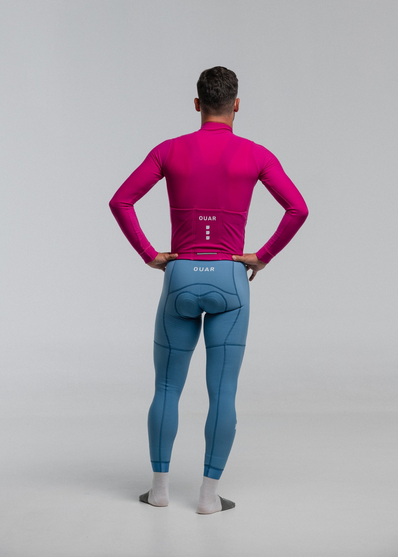 FUNK LS JERSEY + SKYBLUE LONG BIBS + NECK WARMER + MERINO SOCKS