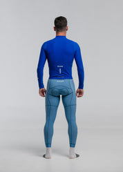 HOUSE LS JERSEY + SKYBLUE LONG BIBS + MARINO NECK WARMER