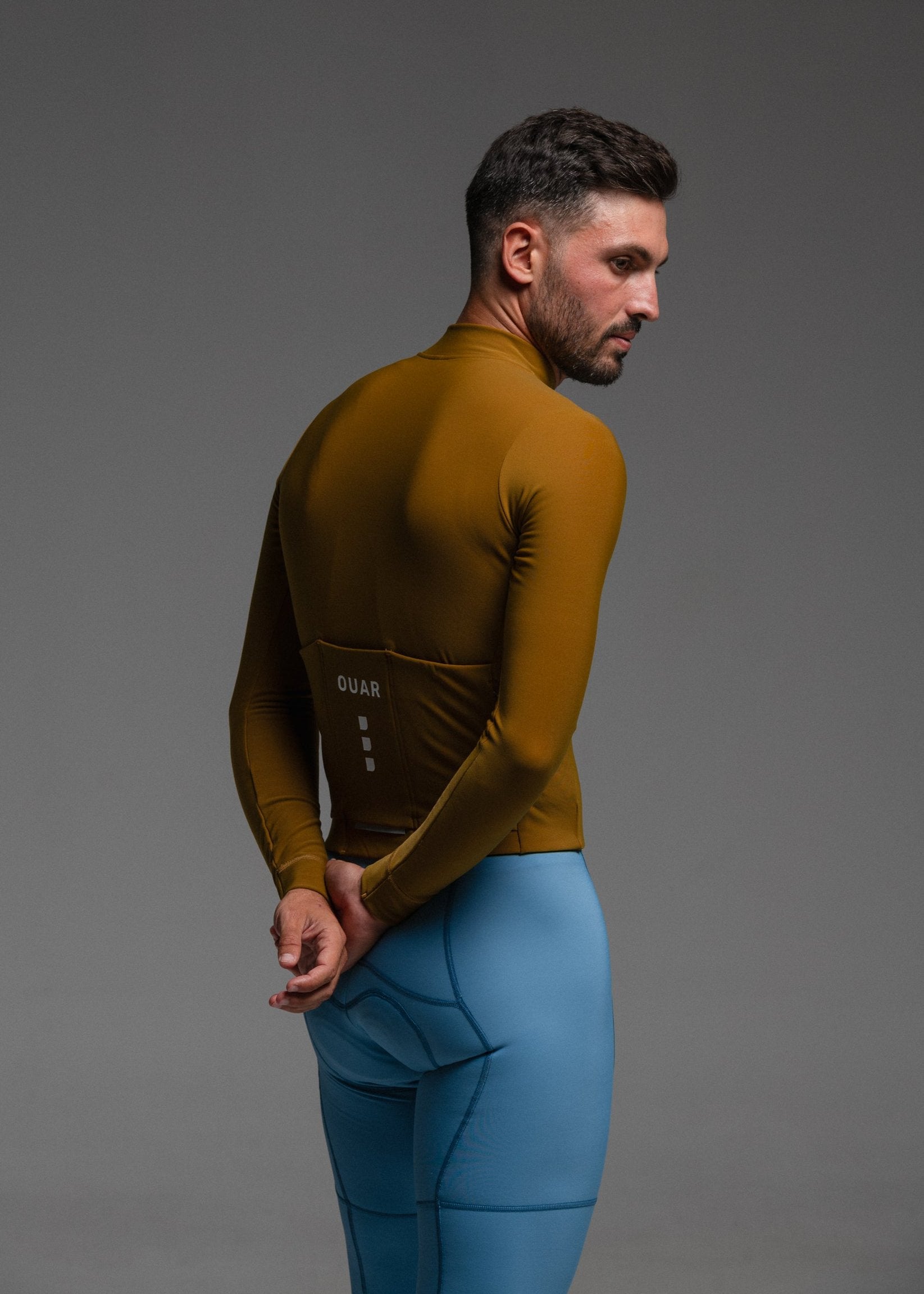 COUNTRY LS JERSEY + SKYBLUE LONG BIBS + MARINO NECK WARMER