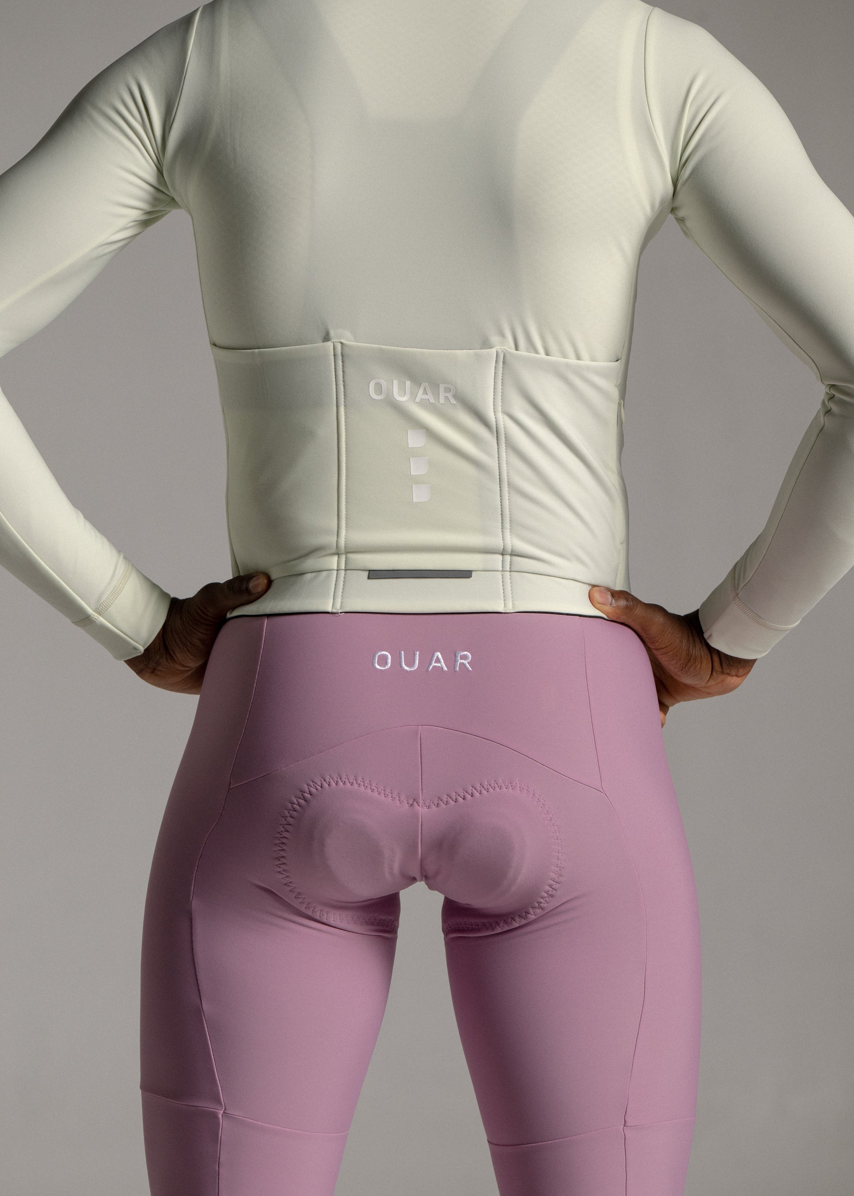 LOUNGE LS JERSEY + DUSTY ORCHID LONG BIBS + NECK WARMER + MERINO SOCKS