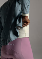 LOUNGE LS JERSEY + DUSTY ORCHID + MINERAL JACKET + NECK WARMER