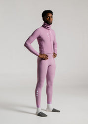 NEW WAVE LS JERSEY + DUSTY ORCHID LONG BIBS + DARK OAK GILET + NECK WARMER