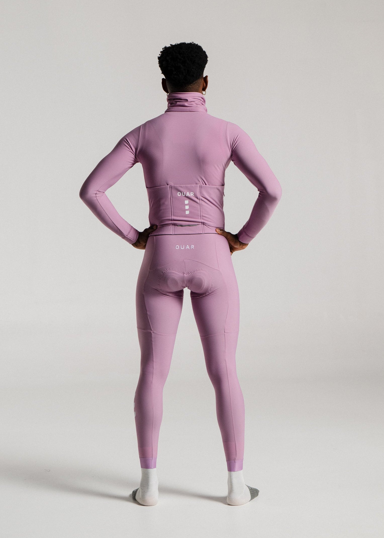 NEW WAVE LS JERSEY + DUSTY ORCHID LONG BIBS + NECK WARMER + MERINO SOCKS
