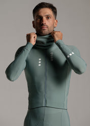 JUNGLE LS JERSEY + EUCALYPTO LONG BIBS + DARK OAK GILET + NECK WARMER