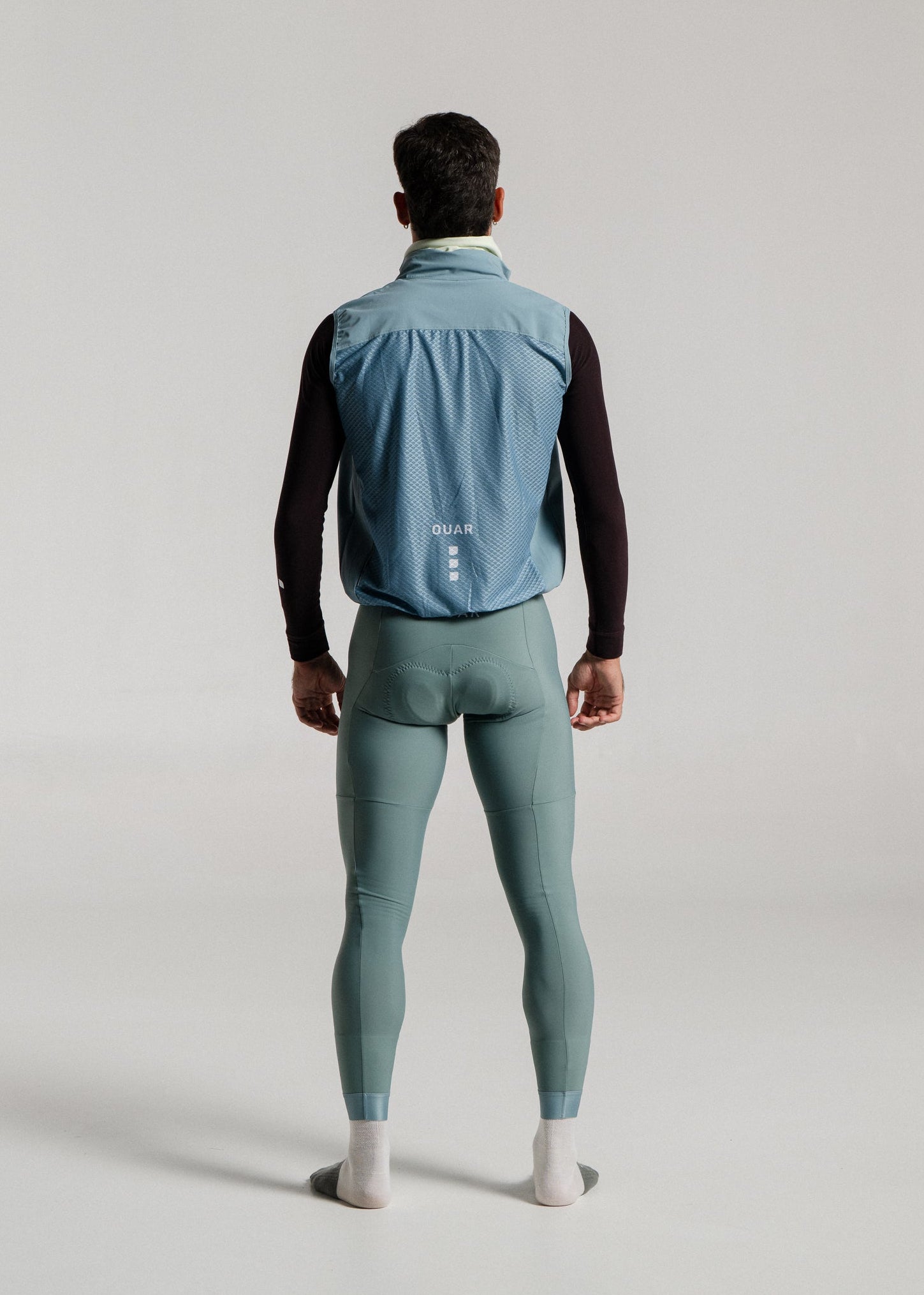 TECHNO LS JERSEY + EUCALYPTO LONG BIBS + MINERAL GILET + NECK WARMER