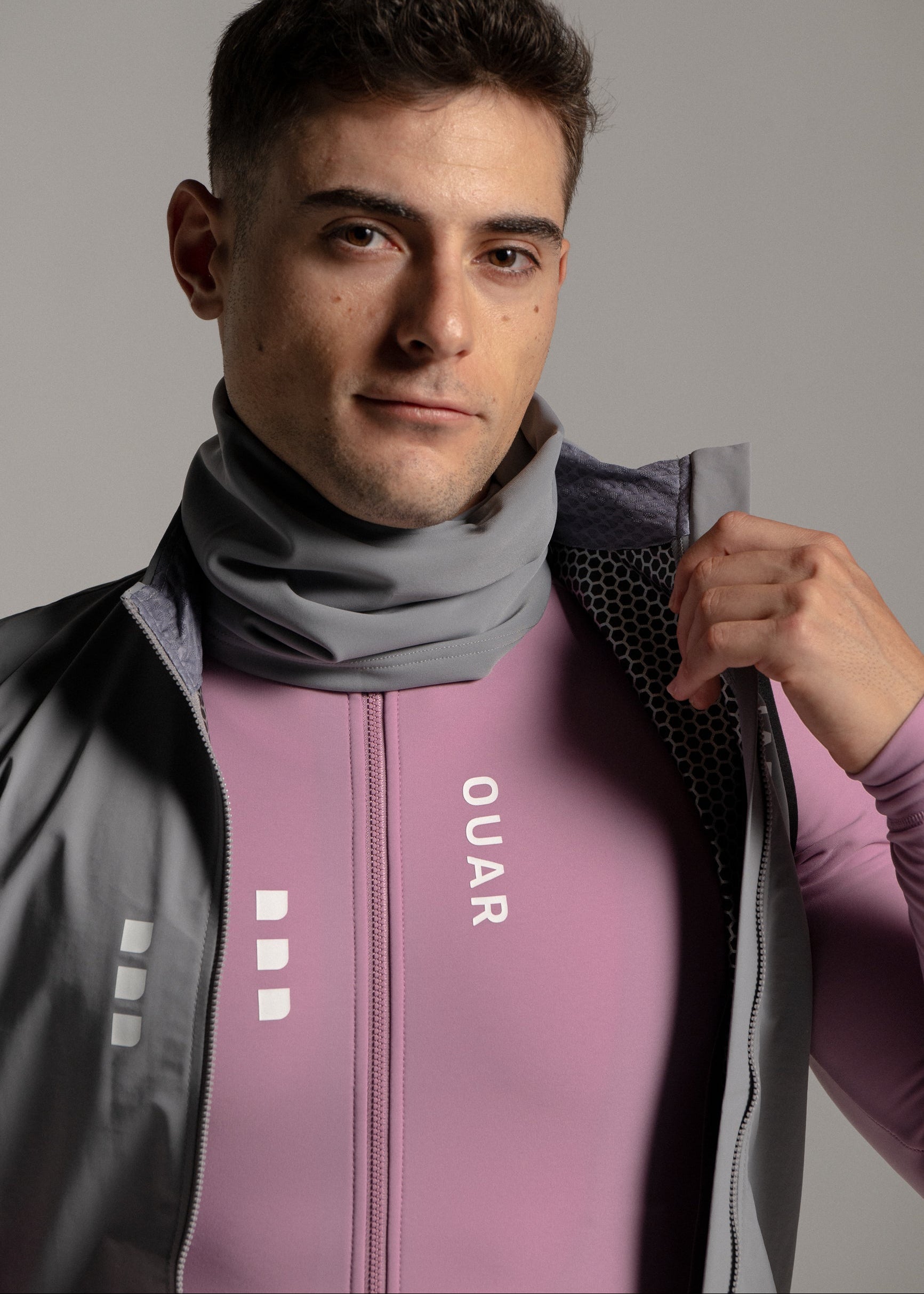 NEW WAVE LS JERSEY + ARTIC GREY LONG BIBS + MIST GILET + NECK WARMER