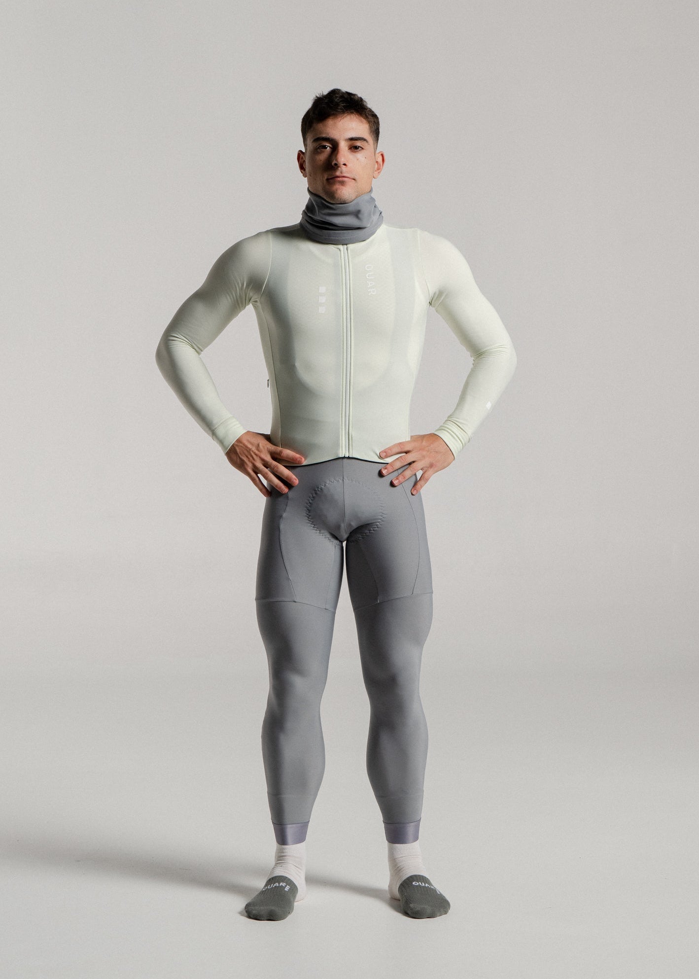 LOUNGE LS JERSEY + ARTIC GREY LONG BIBS + NECK WARMER + MERINO SOCKS