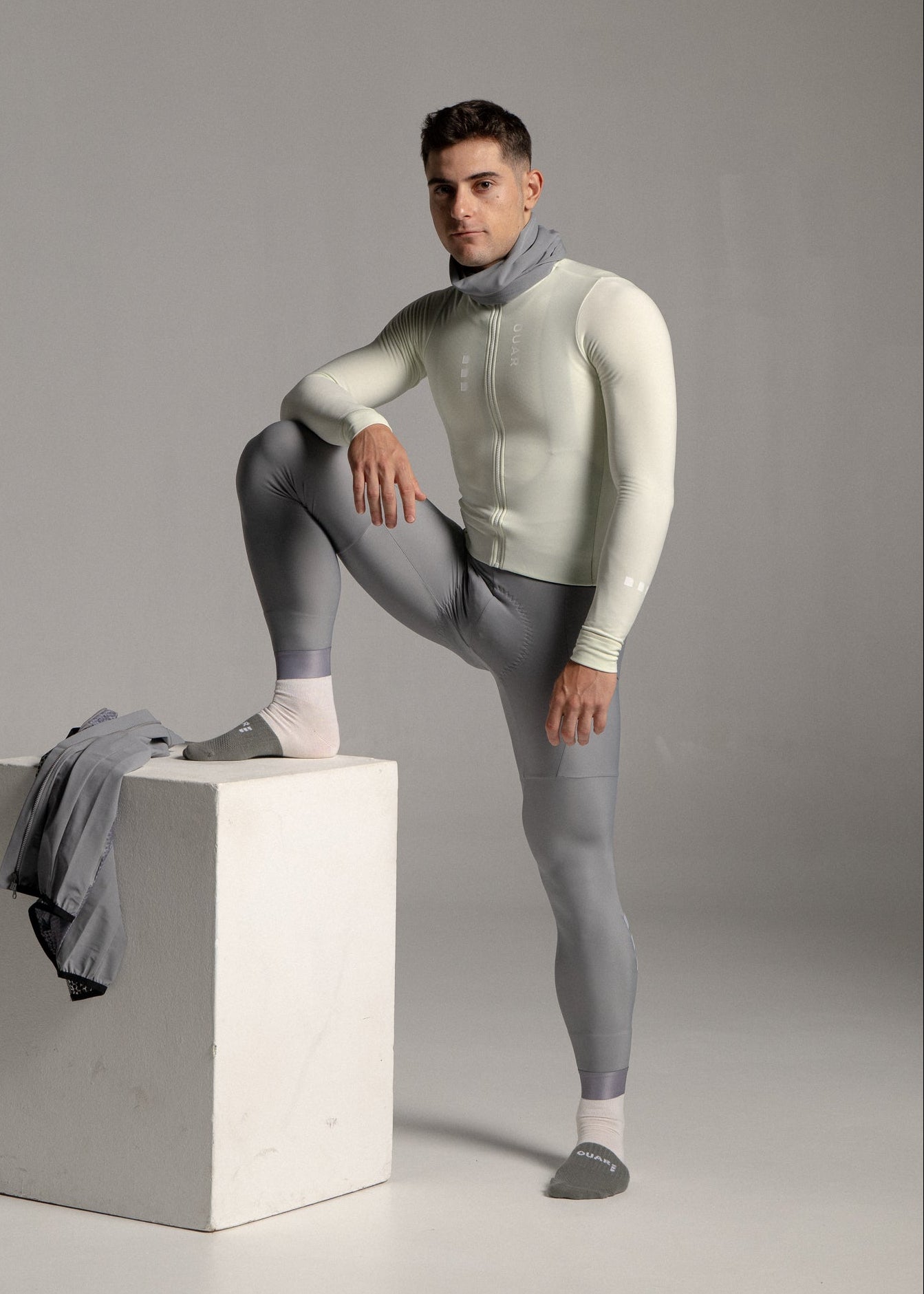LOUNGE LS JERSEY + ARTIC GREY LONG BIBS + NECK WARMER + MERINO SOCKS