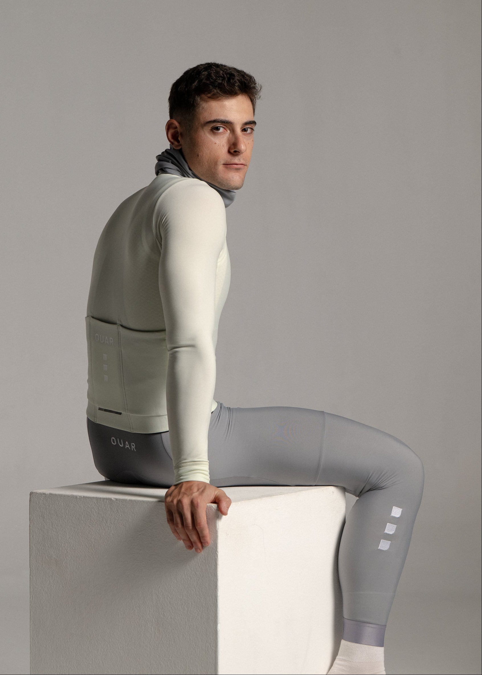 LOUNGE LS JERSEY + ARTIC GREY LONG BIBS + NECK WARMER + MERINO SOCKS