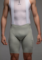 STEEL BLUE JERSEY + WARM GREY BIBS + WHITE/AQUA SOCKS