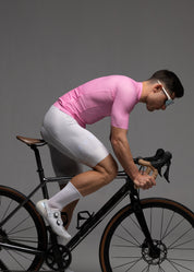 PINK JERSEY + OFF WHITE BIBS + WHITE/GREY SOCKS