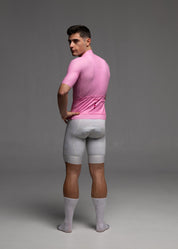 PINK JERSEY + OFF WHITE BIBS + WHITE/GREY SOCKS