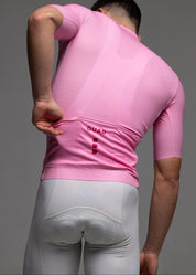 PINK JERSEY + OFF WHITE BIBS + WHITE/GREY SOCKS