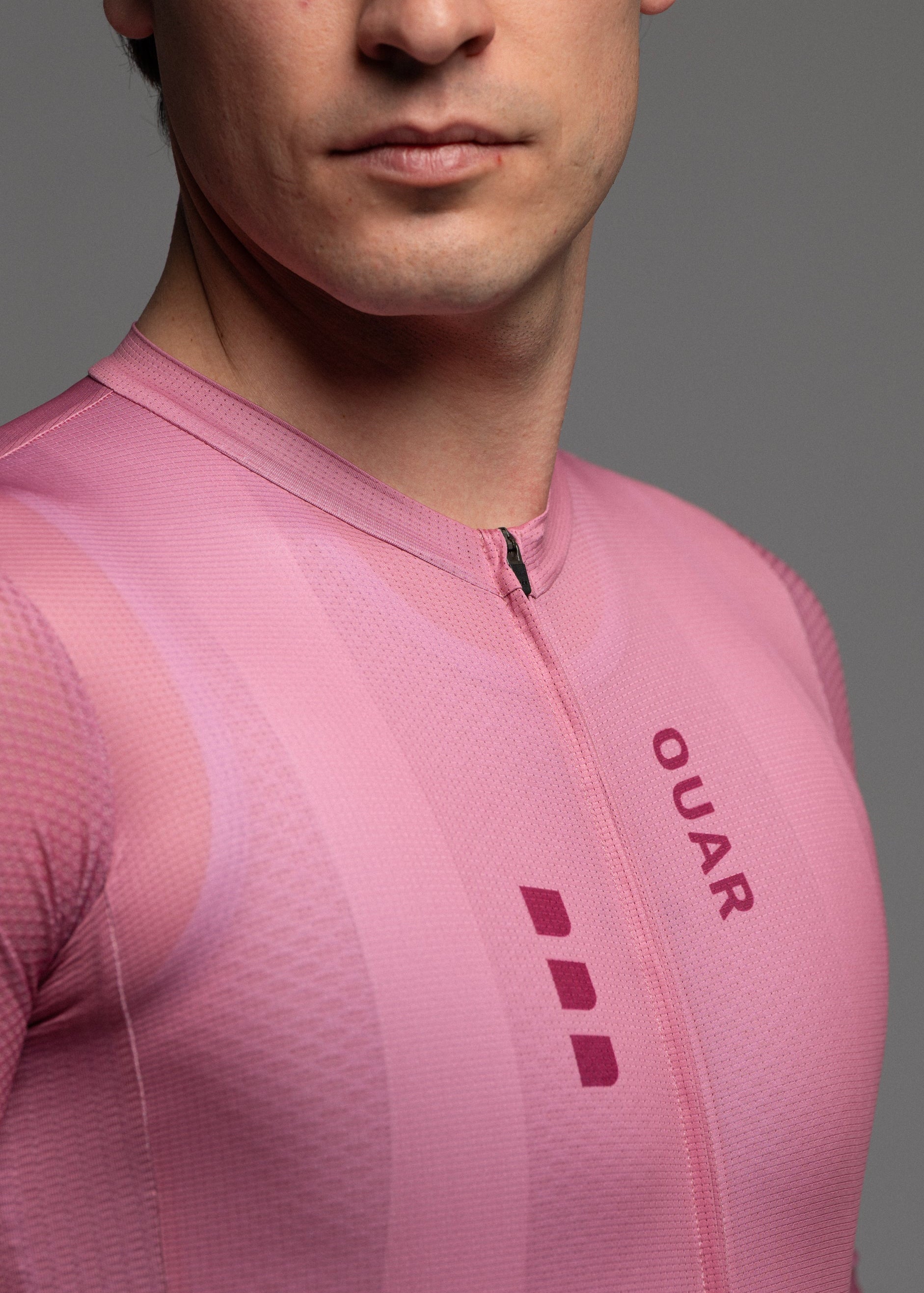 DUSTY CHERRY LS JERSEY + WARM GREY BIBS + WHITE/GREY SOCKS