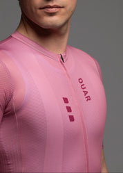 DUSTY CHERRY JERSEY + WARM GREY BIBS + WHITE/GREY SOCKS